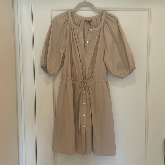 STAUD Vencenza Puff Sleeve Dress - Picture 2 of 5